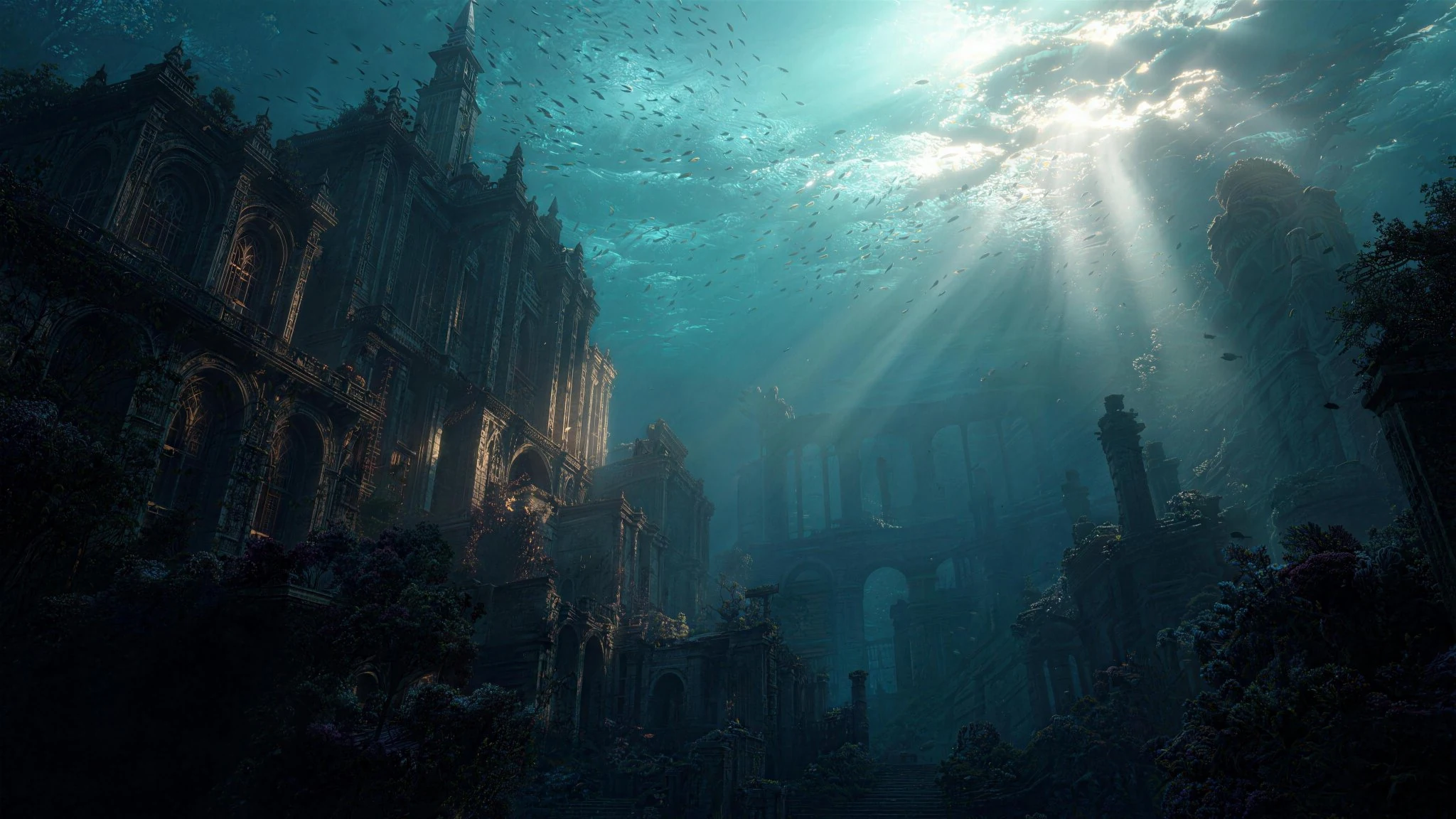 水下建筑外景